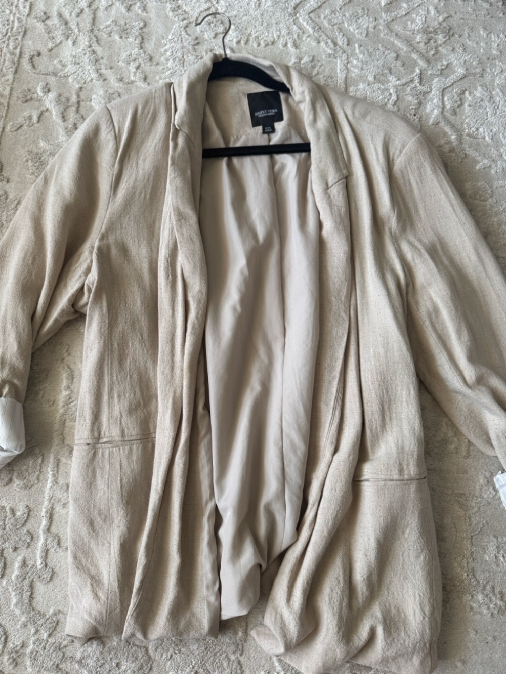 Vera Wang Linen Blazer